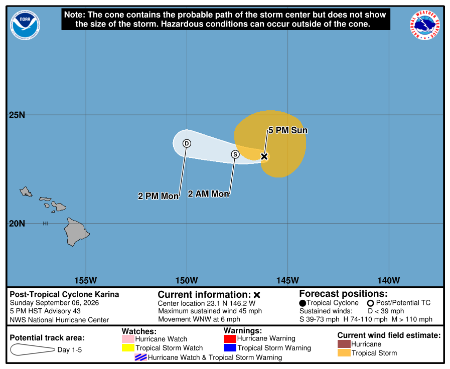 Hawaii Faces Major Threat from Hurricane Lowell