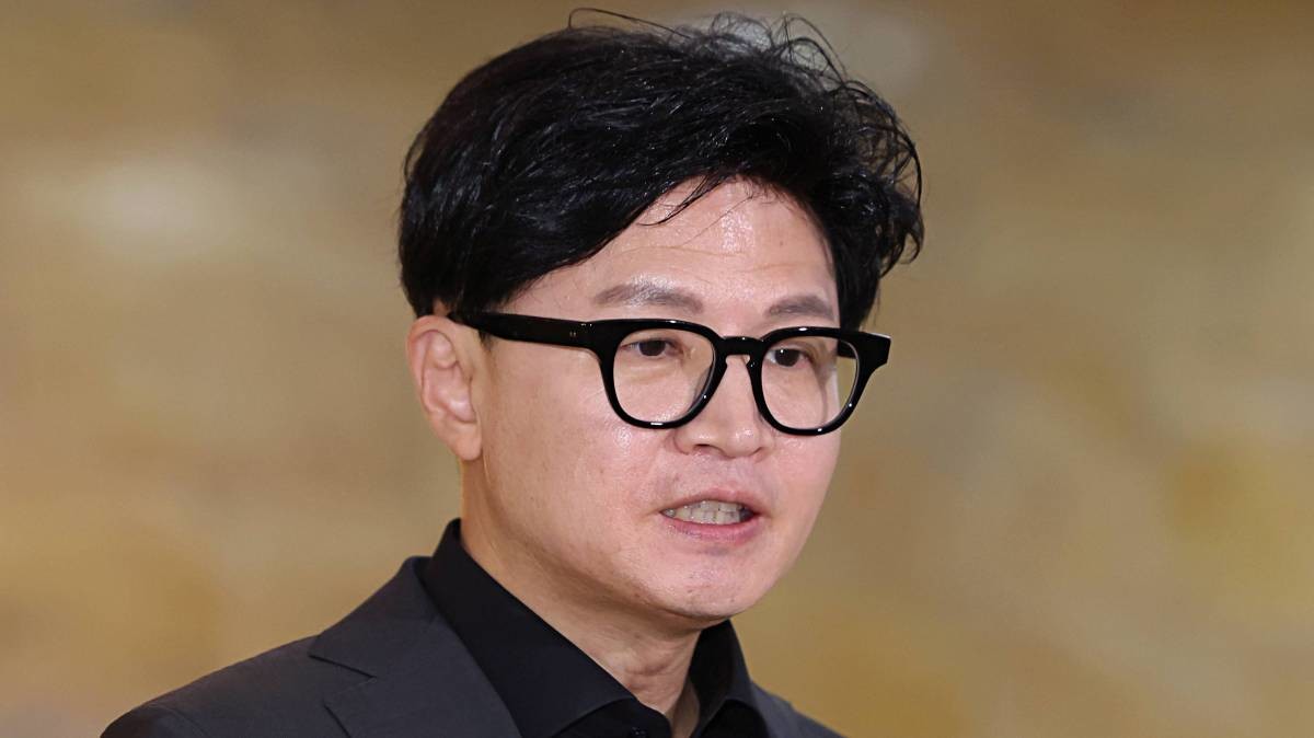 김승원 후보자 관련 의혹에 관해 발언하는 한동훈
