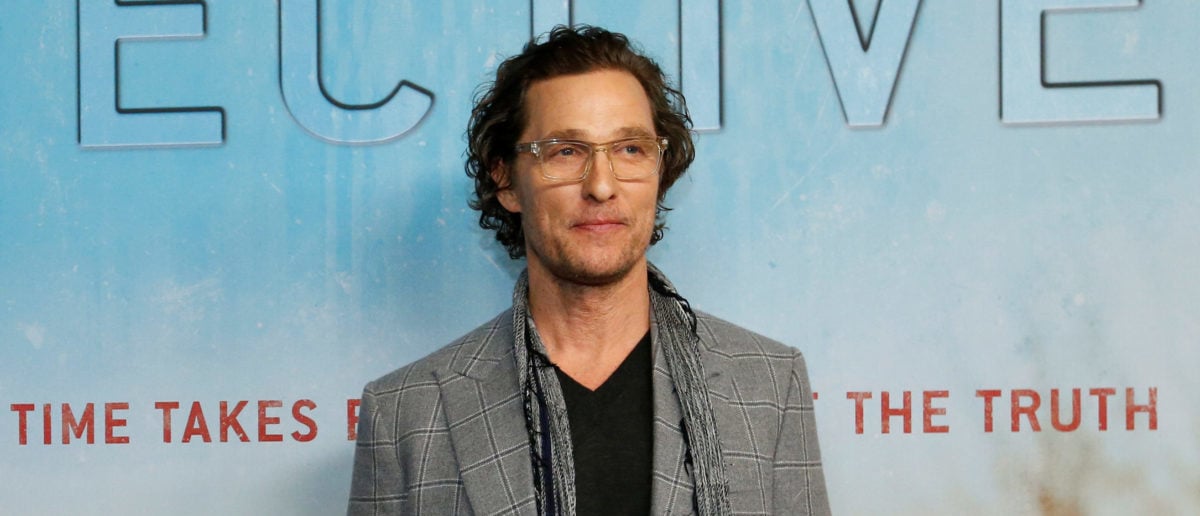 Matthew McConaughey at 2026 US Open with Son Levi