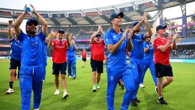 Italy cricketers acknowledge the crowd after their win over Nepal in T20 World Cup 2026.