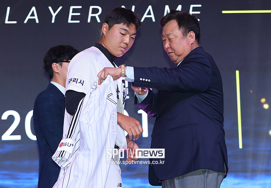 ▲ 인창고 윤예성, 차명석 단장 ⓒ곽혜미 기자
